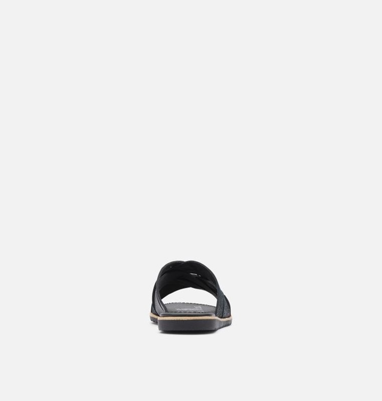 Womens Slides Black - Sorel Ella™ - 913860-NBM